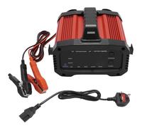 Ollanoos 25Amp Portable Car Battery Charger, 12V/24V Intelligent Trickle Charger, Smart Maintenance Charger for LiFePO4, AGM, and Lead Acid Batteries