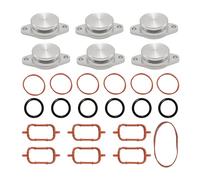 Ollanoos 25PCS/SET Intake Manifold Gaskets 6x33mm, Diesel Swirl Flap Blanks Repair Kit, Replacement for BMW M57 E39 E46 E60 E61 E65 E66 E90 E91 E92 E53 E83