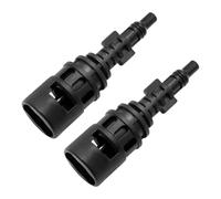 Ollanoos 2Pcs 124x24.5mm Black Hochdruch Cleaner Adapter, Conversion Adapter Coupling Connector, Replacement for Karcher Replacement for Lavor Parkside