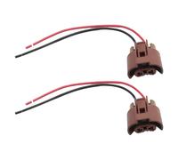 Ollanoos 2Pcs Headlight Bulb Socket Repair Connectors Adapter Plug Wiring Harness Replacement for Toyota Auris Prewired Connectors Replaces 90980-11659 Cable Length 15cm