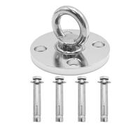 Ollanoos 304 Ceiling Mount Hanger with 4 Anchor Screw, Fixing Hanger Hammock Hook for Hanging Outdoor Swings Hanging Chairs Hammocks Aerial Yoga, Climbing Ropes (500kg Load Capacity)