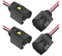 Ollanoos 4 Pcs OM646 Injector Connector, Fuel Injector Prewired Connector Replacement for All Mercedes Injectors Starting with The Part Number 0445 110