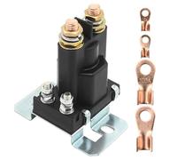 Ollanoos 500A-E267A 4 Pin 12V 500A High Current Relay Battery Isolator, SPST Contactor Isolator Control Switch