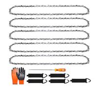 Ollanoos 5Pcs 16" 40cm Chainsaw Chains, 3/8" LP Pitch 0.50" Gauge 55 DL Drive Links, Replacement for Stihl 018 MS180 MS181 020 021 023 MS200T MS211 MS201T MS231