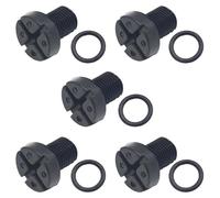 Ollanoos 5Pcs Vent Screw Plug Coolant Expansion Tank Bleeder 17111712788 Coolant Tank Vent Valve Screws Replacement for BMW 3 Series E30 E36 E46 E90 Radiator Drain Screw Replace 17110141325