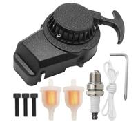 Ollanoos Black Recoil Starter Pull Start, Pull Start Starter, Replacement for 43cc 47cc 49cc 2 Stroke Engine Replacement for Pocket Bike Replacement for Syx Moto 50cc