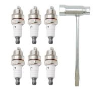 Ollanoos L7T BPMR7A Spark Plug with Wrench, Replacement for Husqvarna 36 41 61 66 136 137 141 142 181, Replacement for STIHL MS170 MS170C MS171 MS180, Replaces RCJ6Y RCJ7Y WSR5F