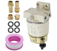 Ollanoos R12T Boat Marine Fuel Filter Water Separator, 30 GPH High Flow Rotation Fuel Filter, Fits for Speedboat Yacht Workboat Fuel System