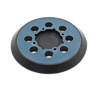 Ollanoos Round Hook and Loop Backing Pad, 150mm/6 Inch, 15 Holes, M10 Thread, Black, Plastic, Replacement for Makita BO6050/BO6050J Random Orbital Sander