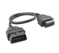 OLLGEN 1.64 Feet/50cm OBD II OBD2 Cable Cord,16 Pin Male to Female Extension Cable,Car Diagnostic Extender Cord Adapter
