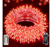 Ollny 20m Halloween Decorations Lights with 200 Orange LEDs, Scary Outdoor Fairy Light Waterproof String Light Mains Powered, Autumn Decor with Plug 8 Modes Timer Clear Cable for Indoor Outside Tree