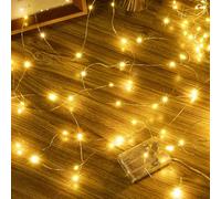 Ollny 5m 50 LED Fairy Lights Battery Operated, Copper Wire Christmas Lights | Battery Powered/Waterproof String Light for Indoor/Outdoor,Christmas Gift/Bedroom/Party/Bottle/Wedding Decorations Warm White