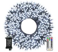 Ollny Christmas Tree Lights Outdoor, 80m 800 LED Fairy Lights Mains Powered, Cool White Waterproof String Light with Plug/Remote/Modes/Timer, Bright Lighting Outside Indoor Garden Xmas Decorations