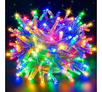 Ollny Fairy Lights Battery Operated, 10m 100 LED Bright Battery Powered String Lights, Multicoloured Outside Christmas Light Waterproof with 8 Modes/Timer for Indoor Outdoor Bedroom Garden Decorations