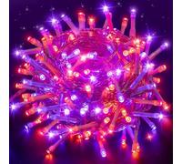 Ollny Fairy Lights Battery Operated, 15m 150 LEDs Bright Battery Powered String Lights, Orange and Purple Outside Christmas Lights Waterproof with 8 Modes/Timer for Indoor Outdoor Bedroom Garden
