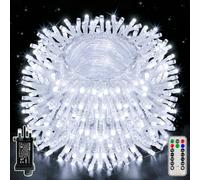 Ollny Fairy Lights Mains Powered, 100m 1000LED String Tree Light Plug in | Waterproof Garden Outdoor Fairy Light Plug in with Remote Control/Timer/8 Mode/Dimmable for Outside/Gazebo/Balcony Cool White