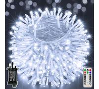 Ollny Christmas Tree Lights Outdoor Indoor, 80m 800LED Fairy Lights Mains Powered, Cool White Xmas String Light Waterproof with Timer/8 Modes/Remote/Dimmable for Outside/Garden/Window Decorations