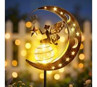Ollny Solar Lights Garden Ornaments Outdoor, Moon Fairy Light