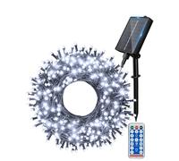 Ollny Solar Lights Outdoor Garden 40m 400 LEDs Fairy Light, Waterproof Cool White String with 8 Modes Large Capacity, Outside Decorative Lighting for Tree Fence Gazebo Patio Camping Decorations