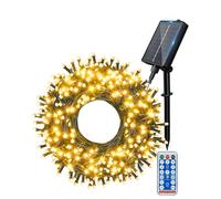 Ollny Solar Lights Outdoor Garden 40m 400 LEDs Fairy Light, Waterproof Warm White String with 8 Modes Large Capacity, Outside Decorative Lighting for Tree Fence Gazebo Patio Camping Decorations