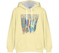 OLLQSB Kevin Parker They Say That People Never Change But That's BST Pullover Hooded Regular Sweatshirt Street Style Long Sleeve Pullover, Casual And Comfortable,Yellow,XL