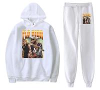 OLLQSB WYHMCNHM Flo Rida 2025 Tour Merch Pullover Hooded Regular Sweatshirt Street Style Long Sleeve Pullover, Casual And Comfortable,White,L
