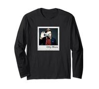 Olly Murs Polaroid On Black Long Sleeve T-Shirt