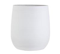 Olly & Rose Aged Off White Home Decor Patterned Fibrestone Plant Pot - XL Indoor and Outdoor Garden Planter - Decorative Flower Pots (H 50cm D 45cm)