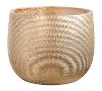Olly & Rose Barcelona Ceramic Plant Pot - Flower Pots - Plant Pots Indoor & Outdoor Planters (Gold, 40cm)