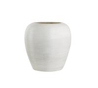 Olly & Rose Extra Large Aged White Vase Planter Indoor and Outdoor Planter 39cm XL Plant Pot for Indoors and Outdoor Garden or Patio