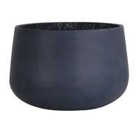 Olly & Rose Extra Large Plant Pot - Black Planter - XL Flower Pot - 46 cm 18 inch (Black, H 31cm D 46cm)