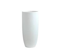 Olly & Rose Matt White Tall Planter - Fibre Planter 65cm Height 30cm Diameter