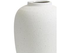 Olly & Rose Textured White Ceramic Vase 25cm Flower Vase - Premium Home Decor Vases for Flowers and Plants