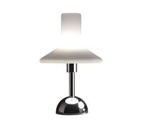 Olly Table Lamp Chrome & White Medium