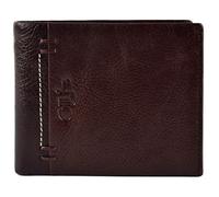 Olly's Mens Fine Grain Classic Leather Wallet Wilson Collection Gift Box (Tan)