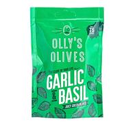 Olly's Olives Garlic & Basil Juicy Green Olives, 50g