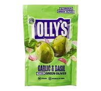 Olly's Olives The Connoisseur Basil & Garlic Green Olives 50g [Pk 12]