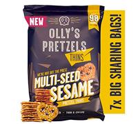 Olly's Sesame Pretzel Thins 140g - Pack of 7