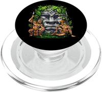Olmec Head Olmec Warriors Ancient Olmec Civilization PopSockets PopGrip for MagSafe