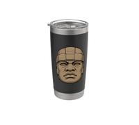 Olmec Head Stainless Steel Insulated Tumbler