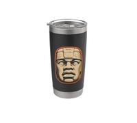 Olmec Head Stainless Steel Insulated Tumbler