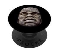 Olmeken Colossal Head Mexico Olmec Head PopSockets Adhesive PopGrip