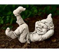 OLOMA Amazing gnome sculpture Concrete troll statue Outdoor playful troll decoration Stone realistic funny pixie statue Zen garden ornament Front door decoration Gnome lover gift Yard art