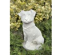 OLOMA Amazing Jack Russell Terrier dog Stone dog figurine Concrete dog statue Memorial garden figure Garden Statue Pet memorial Garden statue Gift Tall Jack russell concrete figurine Dog garden decor