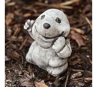 OLOMA Concrete mole statue Home or garden decoration Stone laughing mole figurine Outdoor cement ornament Animal sculpture Gift decor for gardener Home garden ornament Stone yard decoration