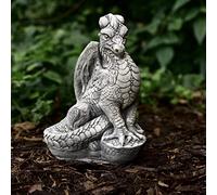 OLOMA Large winged dragon statue Amazing dragon sculpture Detailed dragon figure Cement dragon ornament Mythical creature for patio Unique gift Stone garden dragon Unique vintage dragon