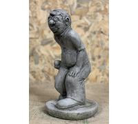 OLOMA Stone Cricket player statue Cement Cricket bowler sculpture Outdoor humorous man outdoor decor Concrete baseball player decoration Grandpa ornament Front door art Gift