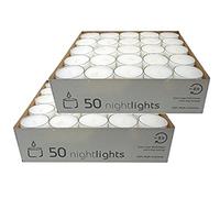 OloreHome 100 Clear Cup Tealights Long Burn Time 7-8 Hrs