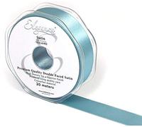 OloreHome Eleganza Double Faced Satin Ribbon Sea Breeze 25mm x 20m