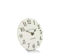 Thomas Kent Arabic Mantel Clock, Limestone, Size 6in